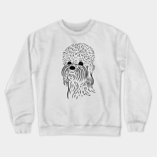 Dandie Dinmont Terrier (Black and White) Crewneck Sweatshirt